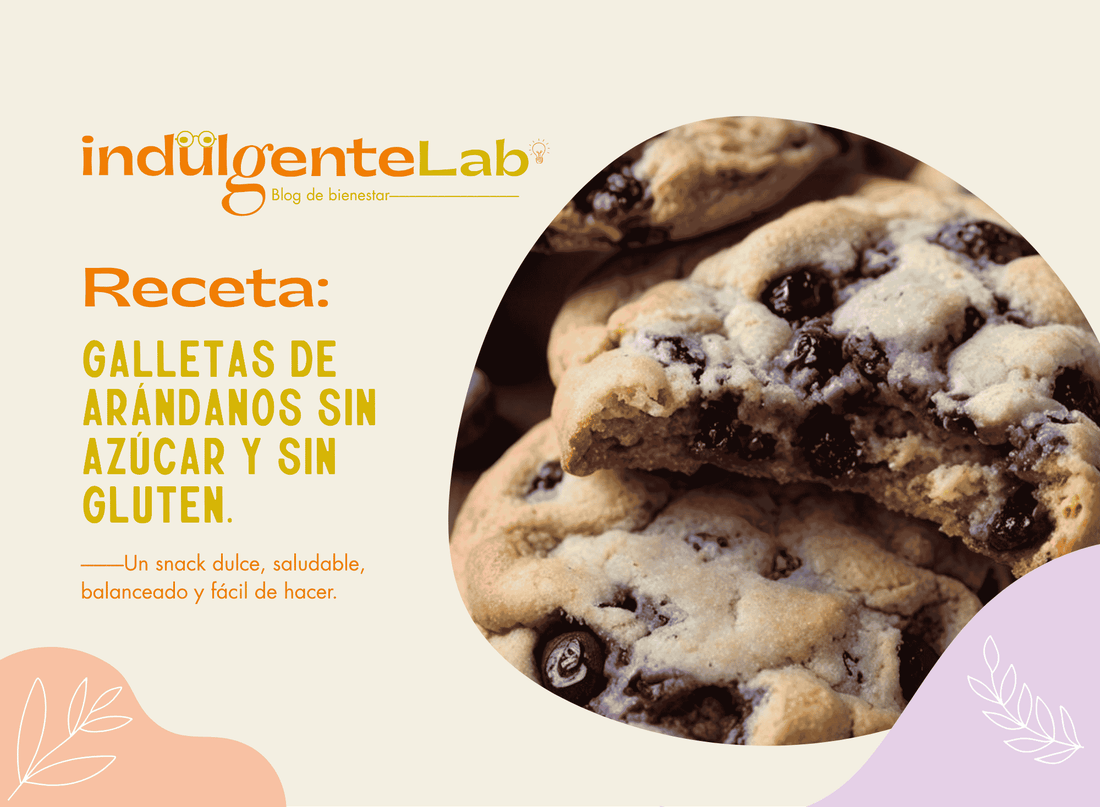 Receta galletas saludables de arandanos