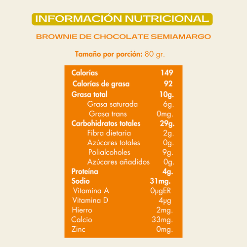 Brownie Melcochudo de Chocolate Semiamargo