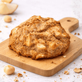 Galleta de manzana, macadamia y canela