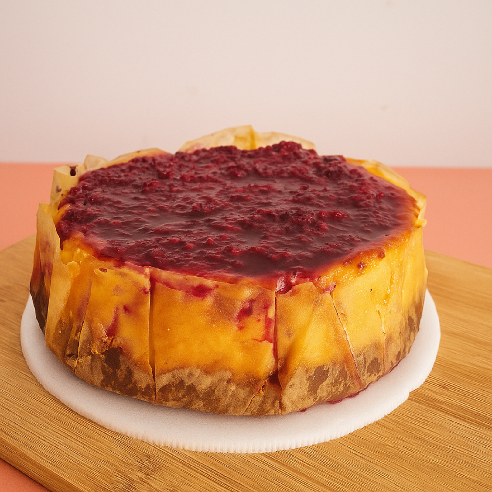 Tarta 6 porciones con frutos rojos