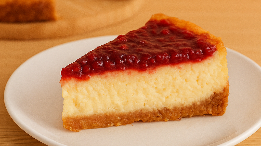 Tarta personal con frutos rojos